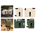 Maxbell Water Storage Tank with Faucet Water Container for Picnic Hiking Khaki 12L