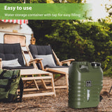 Maxbell Water Storage Tank with Faucet Water Container for Picnic Hiking Khaki 12L