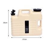 Maxbell Water Storage Tank with Faucet Water Container for Picnic Hiking Khaki 18L