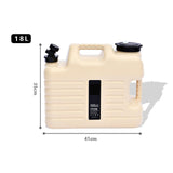 Maxbell Water Storage Tank with Faucet Water Container for Picnic Hiking Khaki 18L