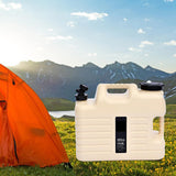 Maxbell Water Storage Tank with Faucet Water Container for Picnic Hiking Khaki 18L