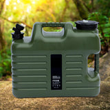 Maxbell Water Storage Tank with Faucet Water Container for Picnic Hiking Green 12L