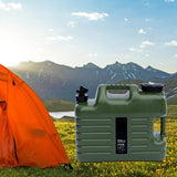 Maxbell Water Storage Tank with Faucet Water Container for Picnic Hiking Green 12L