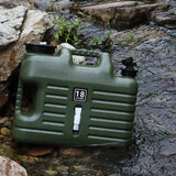 Maxbell Water Storage Tank with Faucet Water Container for Picnic Hiking Green 12L