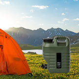 Maxbell Water Storage Tank with Faucet Water Container for Picnic Hiking Green 18L