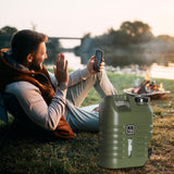 Maxbell Water Storage Tank with Faucet Water Container for Picnic Hiking Green 18L