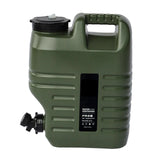 Maxbell Water Storage Tank with Faucet Water Container for Picnic Hiking Green 18L