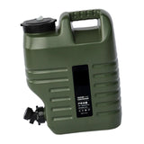 Maxbell Water Storage Tank with Faucet Water Container for Picnic Hiking Green 18L