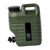 Maxbell Water Storage Tank with Faucet Water Container for Picnic Hiking Green 18L