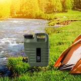 Maxbell Water Storage Tank with Faucet Water Container for Picnic Hiking Green 18L