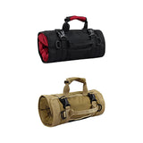 Maxbell Roll up Tool Bag Organizer with 5 Zippered Pockets for Mechanic Carpenter Red