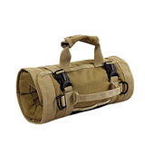 Maxbell Roll up Tool Bag Organizer with 5 Zippered Pockets for Mechanic Carpenter Khaki