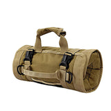Maxbell Roll up Tool Bag Organizer with 5 Zippered Pockets for Mechanic Carpenter Khaki