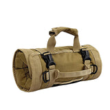 Maxbell Roll up Tool Bag Organizer with 5 Zippered Pockets for Mechanic Carpenter Khaki