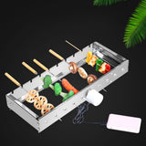 Maxbell Automatic Rotary Frame Accessories Adjustable Width Barbecue Rack for BBQ 50cm