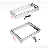 Maxbell Automatic Rotary Frame Accessories Adjustable Width Barbecue Rack for BBQ 60cm