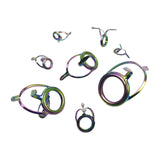 Maxbell 9Pcs Assorted Tip Repair Kit Sea Fishing Pole Replacement Fishing Rod Guides