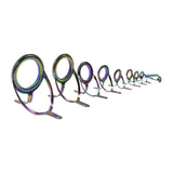 Maxbell 9Pcs Assorted Tip Repair Kit Sea Fishing Pole Replacement Fishing Rod Guides