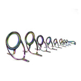 Maxbell 9Pcs Assorted Tip Repair Kit Sea Fishing Pole Replacement Fishing Rod Guides