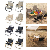 Maxbell Camping Folding Chair Portable Outdoor Furniture Armchair for Hunting Beach Khaki Black S
