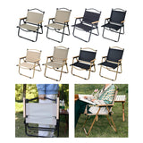 Maxbell Camping Folding Chair Portable Outdoor Furniture Armchair for Hunting Beach Khaki Black S