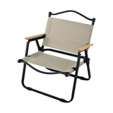 Maxbell Camping Folding Chair Portable Outdoor Furniture Armchair for Hunting Beach Khaki Black S