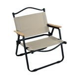 Maxbell Camping Folding Chair Portable Outdoor Furniture Armchair for Hunting Beach Khaki Black S