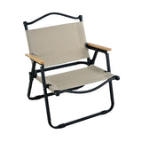 Maxbell Camping Folding Chair Portable Outdoor Furniture Armchair for Hunting Beach Khaki Black S