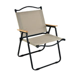 Maxbell Camping Folding Chair Portable Outdoor Furniture Armchair for Hunting Beach Khaki Black Large