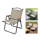 Maxbell Camping Folding Chair Portable Outdoor Furniture Armchair for Hunting Beach Khaki Black Large