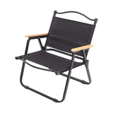 Maxbell Camping Folding Chair Portable Outdoor Furniture Armchair for Hunting Beach Black S