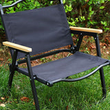 Maxbell Camping Folding Chair Portable Outdoor Furniture Armchair for Hunting Beach Black S