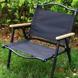Maxbell Camping Folding Chair Portable Outdoor Furniture Armchair for Hunting Beach Black S