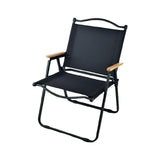 Maxbell Camping Folding Chair Portable Outdoor Furniture Armchair for Hunting Beach Black Large