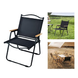 Maxbell Camping Folding Chair Portable Outdoor Furniture Armchair for Hunting Beach Black Large