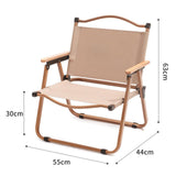 Maxbell Camping Folding Chair Portable Outdoor Furniture Armchair for Hunting Beach Khaki S