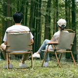 Maxbell Camping Folding Chair Portable Outdoor Furniture Armchair for Hunting Beach Khaki S