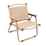 Maxbell Camping Folding Chair Portable Outdoor Furniture Armchair for Hunting Beach Khaki S