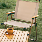 Maxbell Camping Folding Chair Portable Outdoor Furniture Armchair for Hunting Beach Khaki S