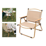 Maxbell Camping Folding Chair Portable Outdoor Furniture Armchair for Hunting Beach Khaki S