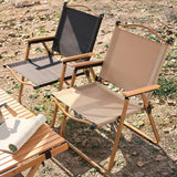 Maxbell Camping Folding Chair Portable Outdoor Furniture Armchair for Hunting Beach Khaki L
