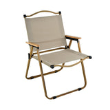 Maxbell Camping Folding Chair Portable Outdoor Furniture Armchair for Hunting Beach Khaki L