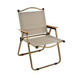 Maxbell Camping Folding Chair Portable Outdoor Furniture Armchair for Hunting Beach Khaki L
