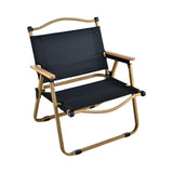 Maxbell Camping Folding Chair Portable Outdoor Furniture Armchair for Hunting Beach Black Khaki Small