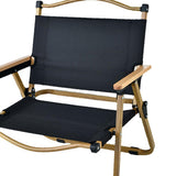 Maxbell Camping Folding Chair Portable Outdoor Furniture Armchair for Hunting Beach Black Khaki Small