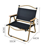 Maxbell Camping Folding Chair Portable Outdoor Furniture Armchair for Hunting Beach Black Khaki Small