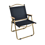 Maxbell Camping Folding Chair Portable Outdoor Furniture Armchair for Hunting Beach Black Khaki Large