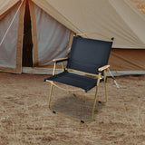 Maxbell Camping Folding Chair Portable Outdoor Furniture Armchair for Hunting Beach Black Khaki Large