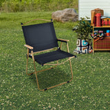 Maxbell Camping Folding Chair Portable Outdoor Furniture Armchair for Hunting Beach Black Khaki Large