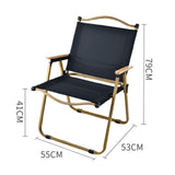 Maxbell Camping Folding Chair Portable Outdoor Furniture Armchair for Hunting Beach Black Khaki Large